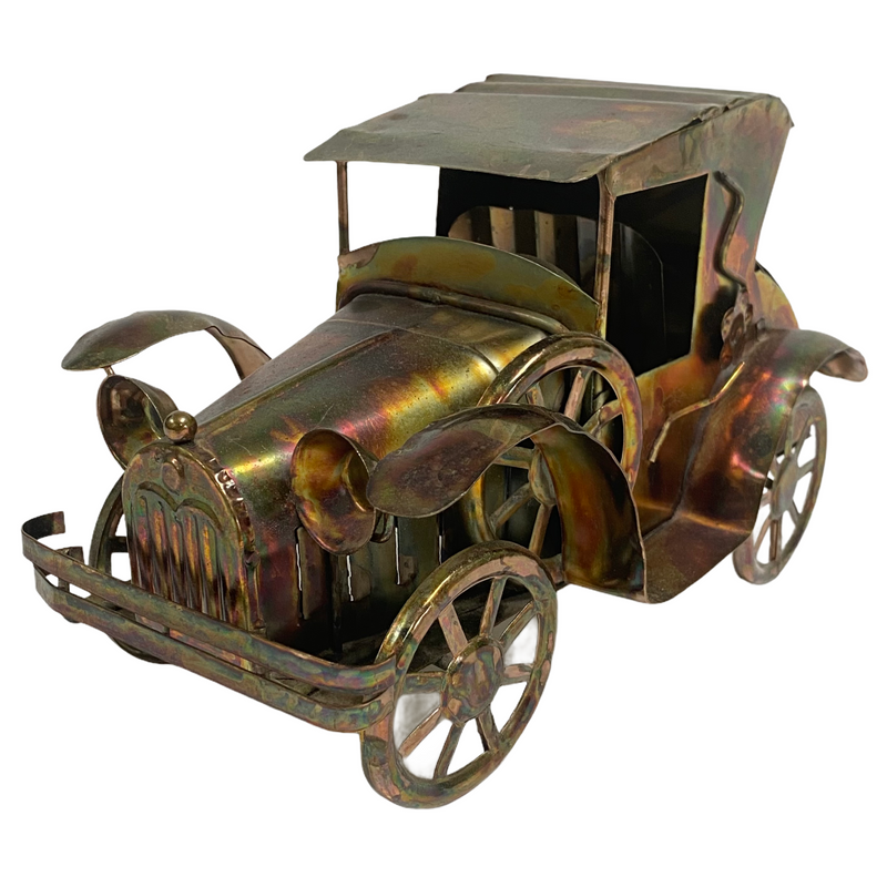 Berkeley Designs Vintage Copper Car Music Box Plays "Happy Days Are Here Again"