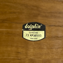 Dolphin Teakwood Brass Corners MCM 16.5"x12" Tray w/ Handles