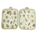 (2) Pfaltzgraff Naturewood Pot Holder Hot Pads Set