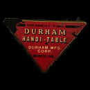 (4) Durham Handi-Table Vintage 1940 Metal 15x12x21.5" TV Table Trays Stand Set