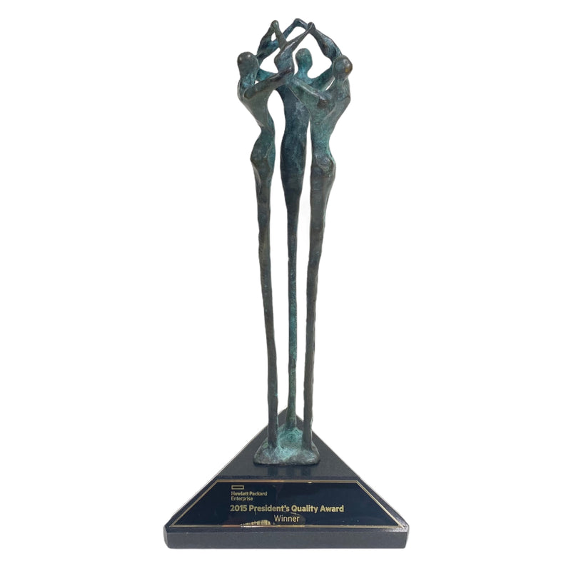 Hewlett Packard Enterprise 2015 President's Quality Award Winner 18.5" Trophy