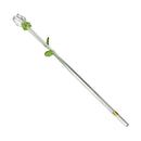 12" Glass Long Stem Green Leaves Small Bud Rose Flower Figurine