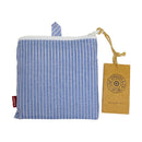 Levi's X Reusable Blue White Striped Shopping Tote 16-3/4x16x5" Bag