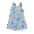 Cabbage Patch Kids CPK Alphabet Striped Overalls