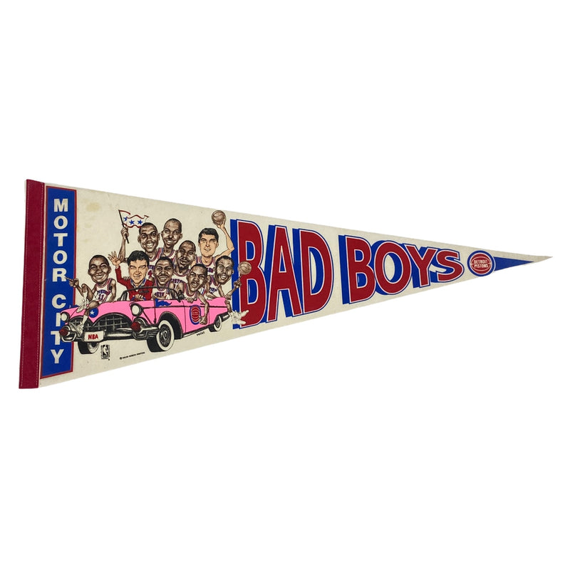 Detroit Pistons NBA Basketball Motor City Bad Boys Pennant