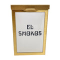 El Smokos The Smokes Cushion & Metal Cigarette Tobacco White Holder Case