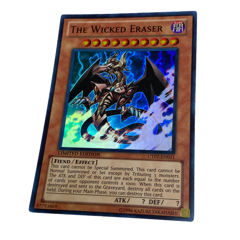 Yu-Gi-Oh! The Wicked Eraser Limited Edition Super Rare Trading Card CT07-EN011