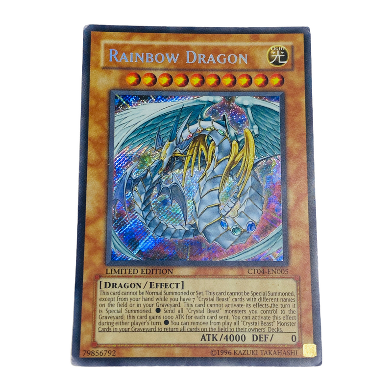 Yu-Gi-Oh! Rainbow Dragon Limited Edition Secret Rare Trading Card CT04-EN005