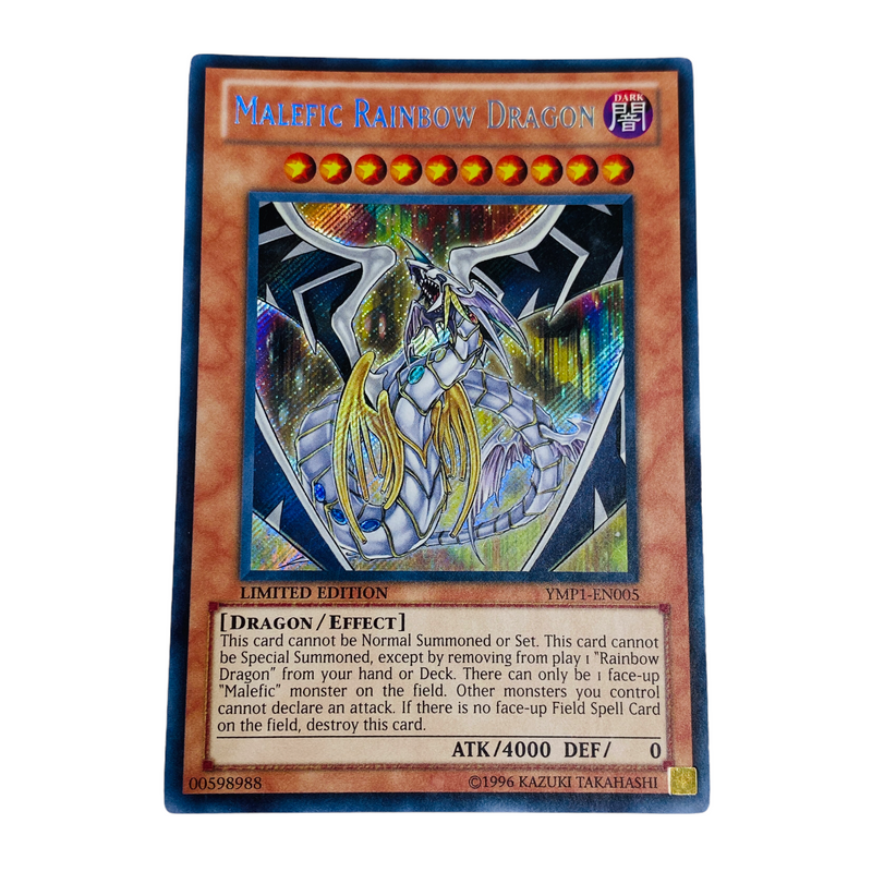 Yu-Gi-Oh! Malefic Rainbow Dragon Secret Rare Trading Card YMP1-EN005 Yu-Gi-Oh! Malefic Rainbow Dragon Secret Rare Trading Card YMP1-EN005