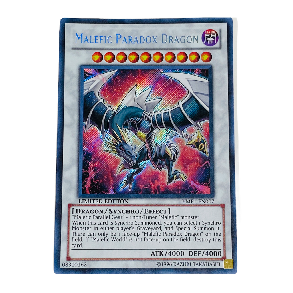 Yu-Gi-Oh! Malefic Paradox Dragon Secret Rare Trading Card YMP1-EN007 Yu-Gi-Oh! Malefic Paradox Dragon Secret Rare Trading Card YMP1-EN007