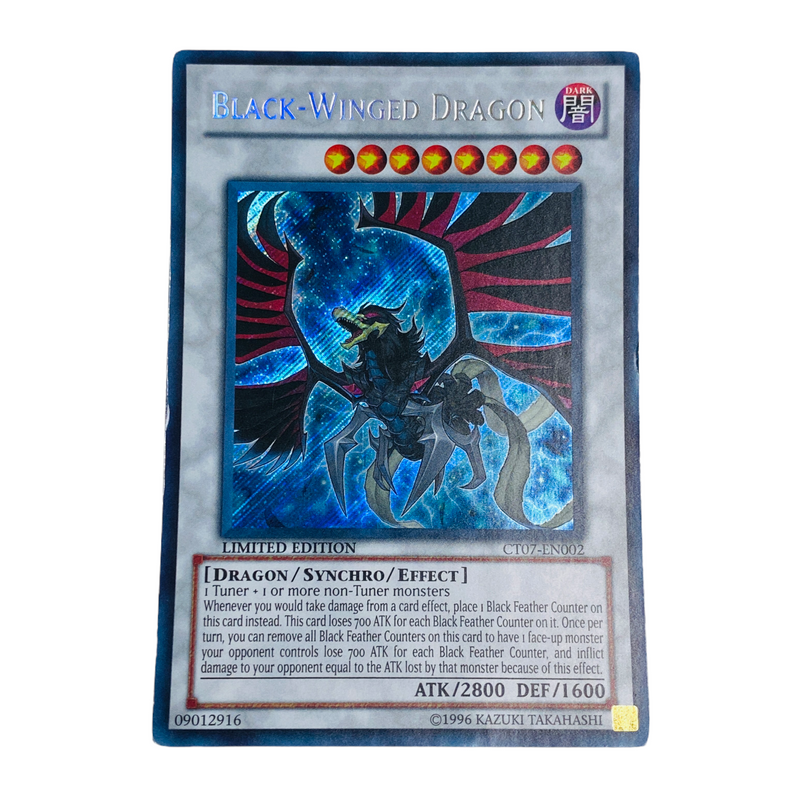 Yu-Gi-Oh! Black Winged Dragon Secret Rare Trading Card CT07-EN002