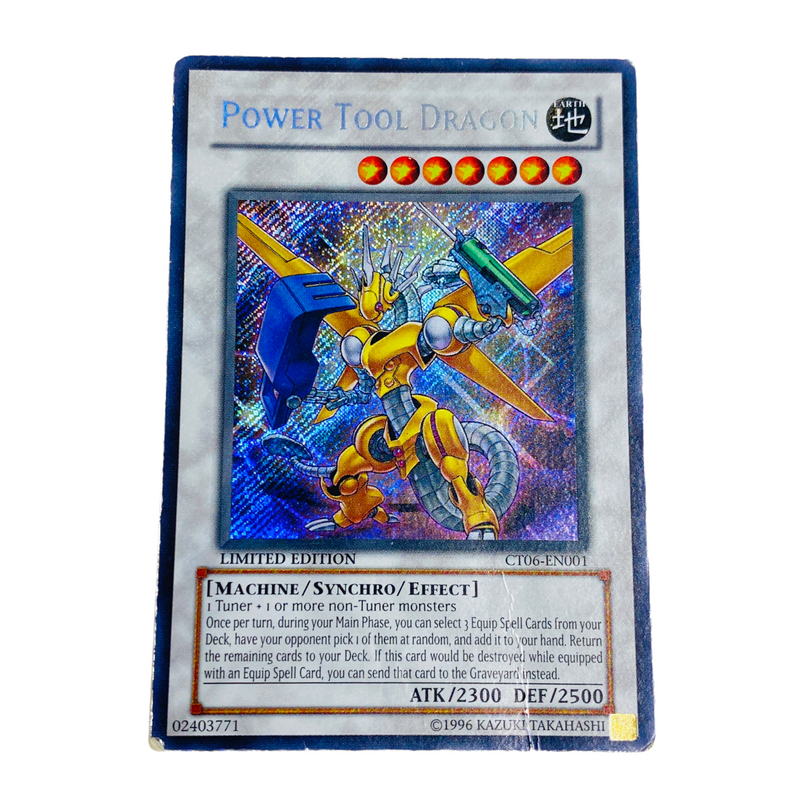 Yu-Gi-Oh! Power Tool Dragon Secret Rare Trading Card CT06-EN001