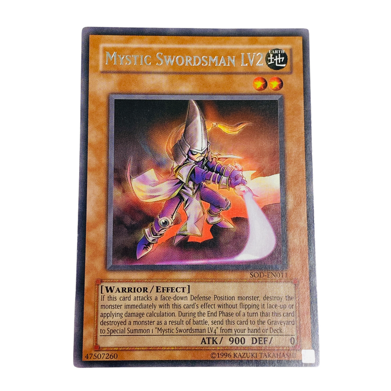 Yu-Gi-Oh! Mystic Swordsman LV2 Unlimited Rare Trading Card SOD-EN011 Yu-Gi-Oh! Mystic Swordsman LV2 Unlimited Rare Trading Card SOD-EN011