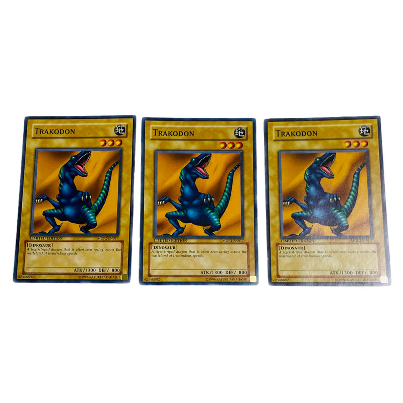 (3) Yu-Gi-Oh! Trakodon Limited Edition Common Trading Cards MDP2-EN017
