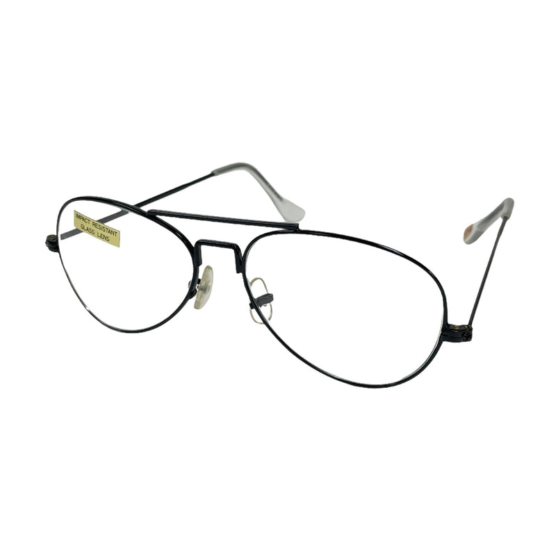 Joy Vintage Black Frame Clear Lens Standard Adult Eyeglasses