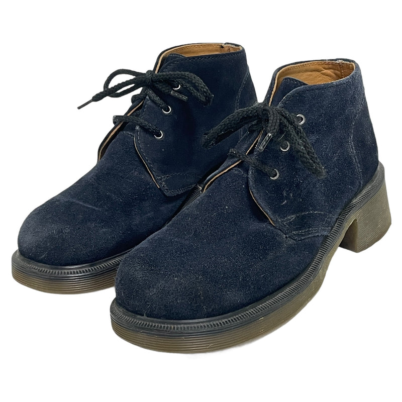 Dr Doc Martens Womens Navy Blue Suede Ankle Boots C0907