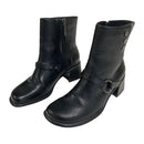 Harley Davidson Women's Black Leather Zip Up Harness Motorcycle Boots 81418