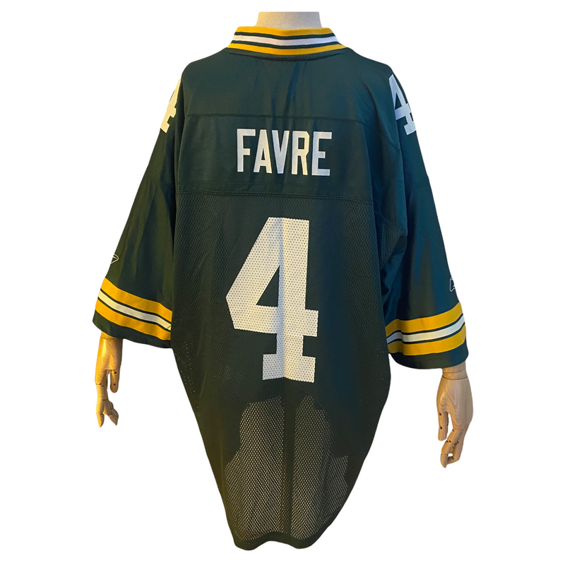 Reebok Mens NFL Green Bay Packers Brett Favre Green 4 Jersey