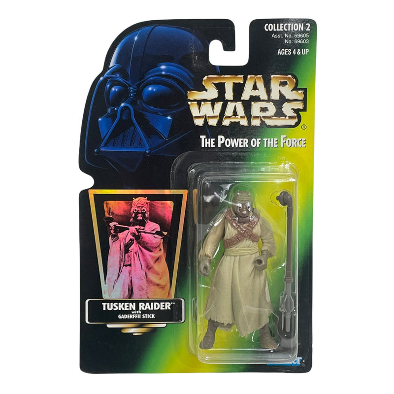 Star Wars The Power Of The Force Holo Tusken Raider Gaderffii Action Figure
