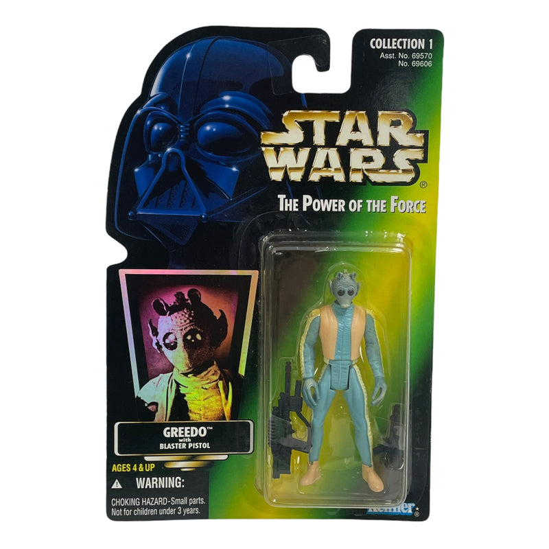 Star Wars The Power Of The Force Holo Greedo Action Figure
