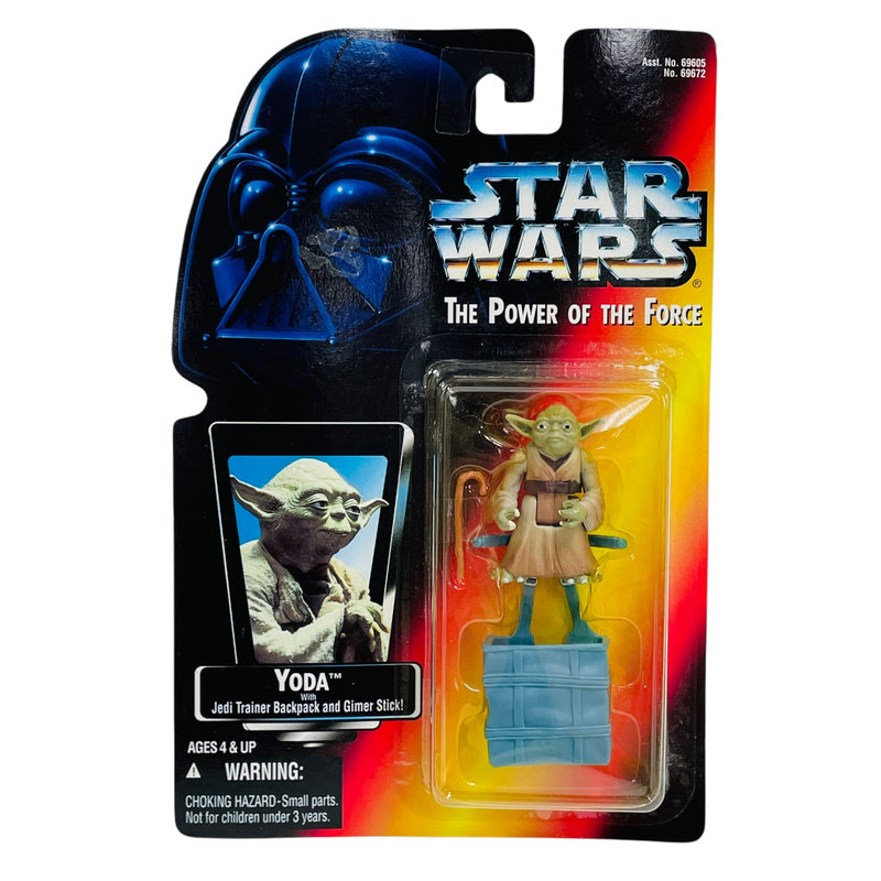 Star Wars The Power Of The Force Yoda Jedi Backpack Gimer Stick Action Figure