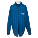 Dunbrooke Mens 2XL Blue NFL Detroit Lions Long Sleeve 1/4 Zip Pullover Shirt