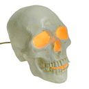 RIP 1988 Vintage Illuminated Light Up Ceramic Skeleton Head Skull Lamp