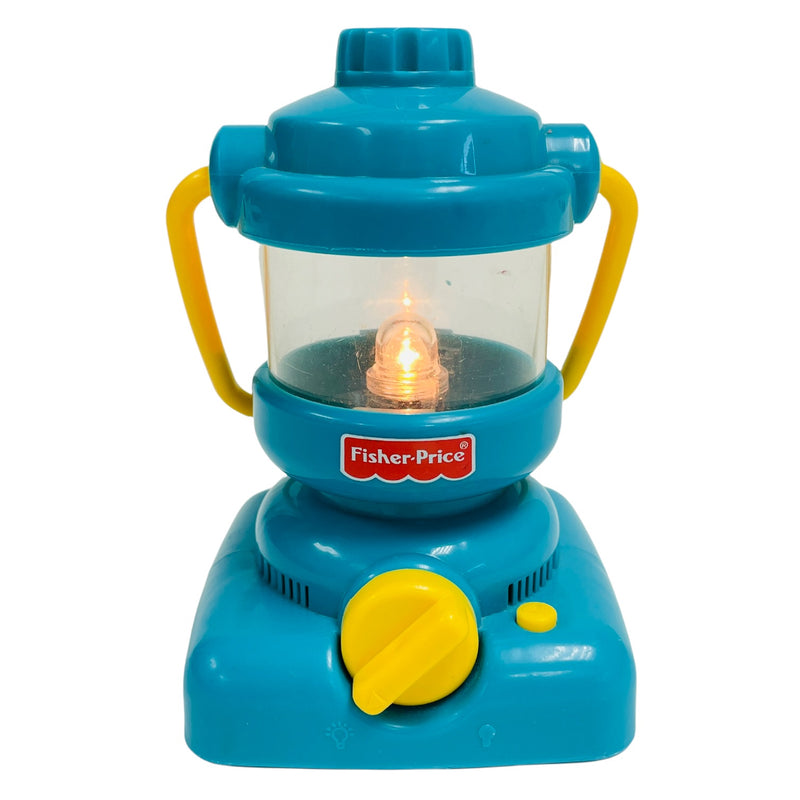 Fisher Price Vintage 1997 Outdoor Cricket Sounds Light Up Camping 6" Lantern Toy