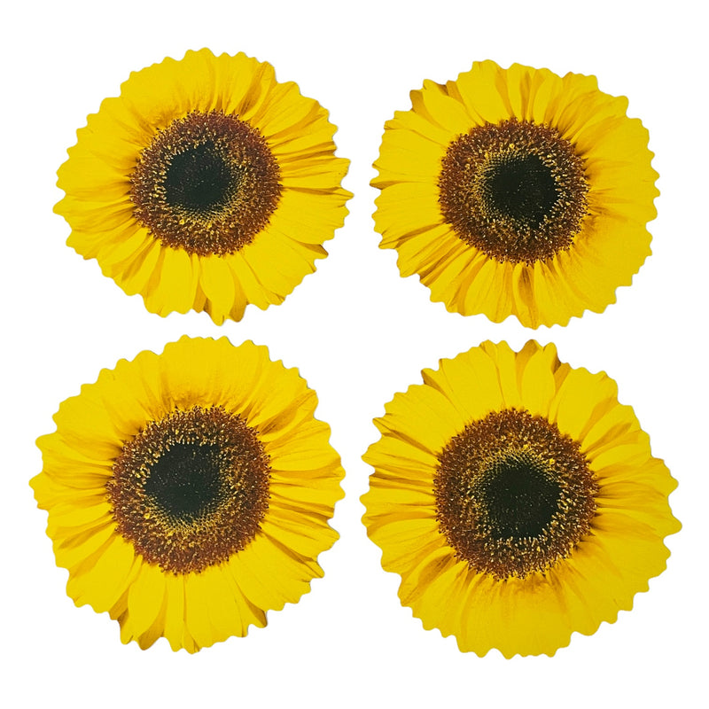 (4) Pimpernel Table Mates 4 Durable & Dishwasher Proof Sunflower 12.5" Placemats