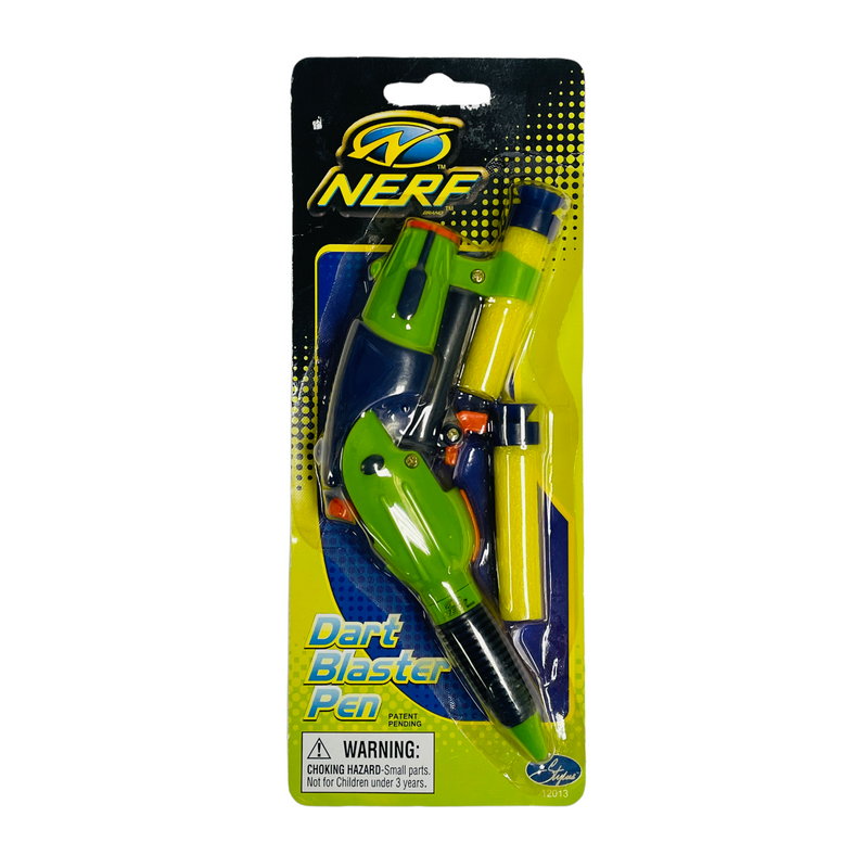 Nerf Gun 2002 Dart Blaster Green Blue Ballpoint Toy Pen 12013
