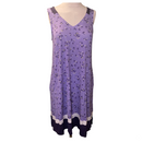 Simply Vera Vera Wang Womens Purple Lavender Flowers Sleepwear Nightgown