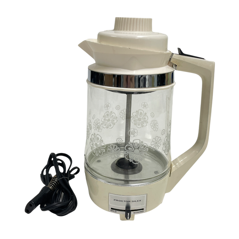 Proctor-Silex Vintage 10 Cup Glass Electric Percolator Coffee Pitcher Pot P008WA