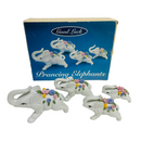 Good Luck Prancing Elephants Figurines 4 Piece Set