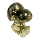 Leonard Peanuts Snoopy Vintage Silverplated Metal 5.5" Coin Piggy Bank