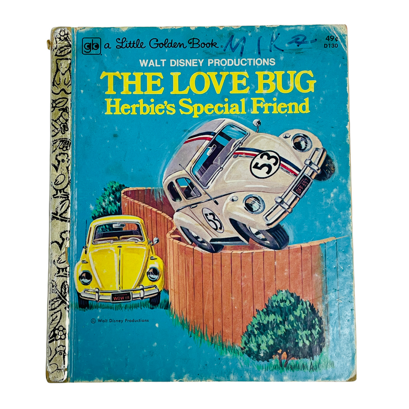 The Love Bug Herbies Special Friend Little Golden Book Walt Disney Book