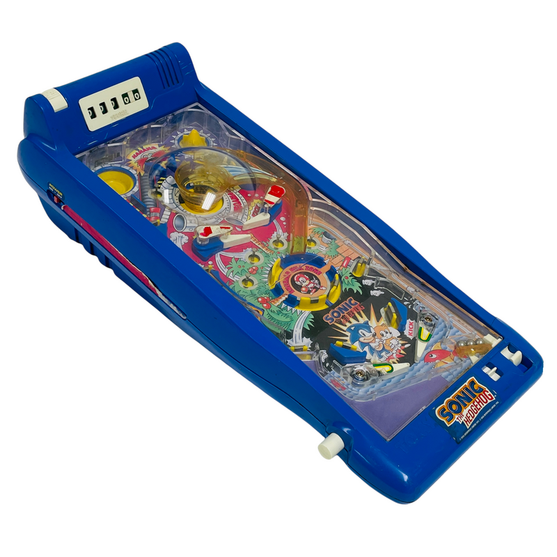 Tomy Sega Sonic The Hedgehog 1992 Electronic Blue Tabletop Pinball Machine