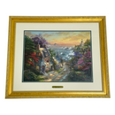 Thomas Kinkade The Village Lighthouse Seaside Village I 27"x22.5" Framed Print