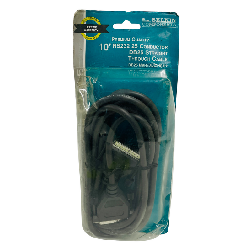 Belkin Components 25 Conductor DB25 Male Straight Through 10' Computer Cable