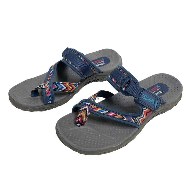 Skechers Outdoor Lifestyle Women s Rainbow Arrow Strap Toe Loop Flip F