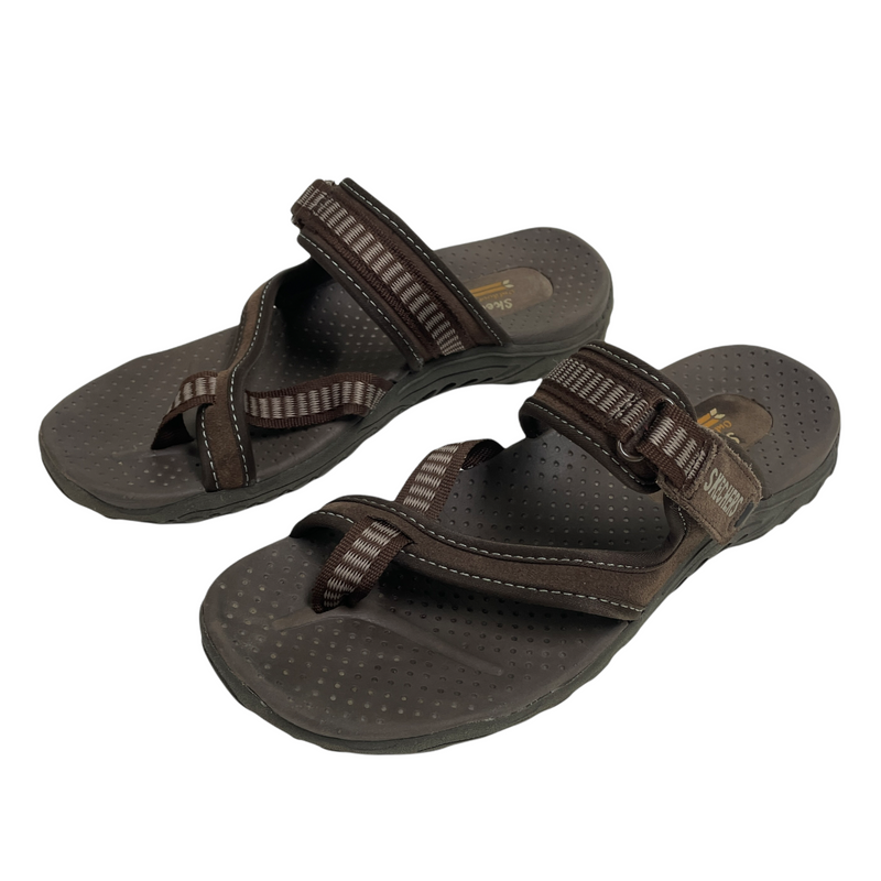 Skechers Outdoor Lifestyle Women s Stripe Strap Toe Loop Flip Flop San