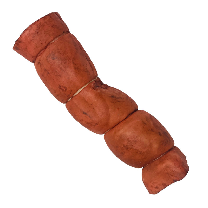10-12" Dog Chew Treat Natural Puffed Beef Cow Cheek Roll - NOT Rawhide