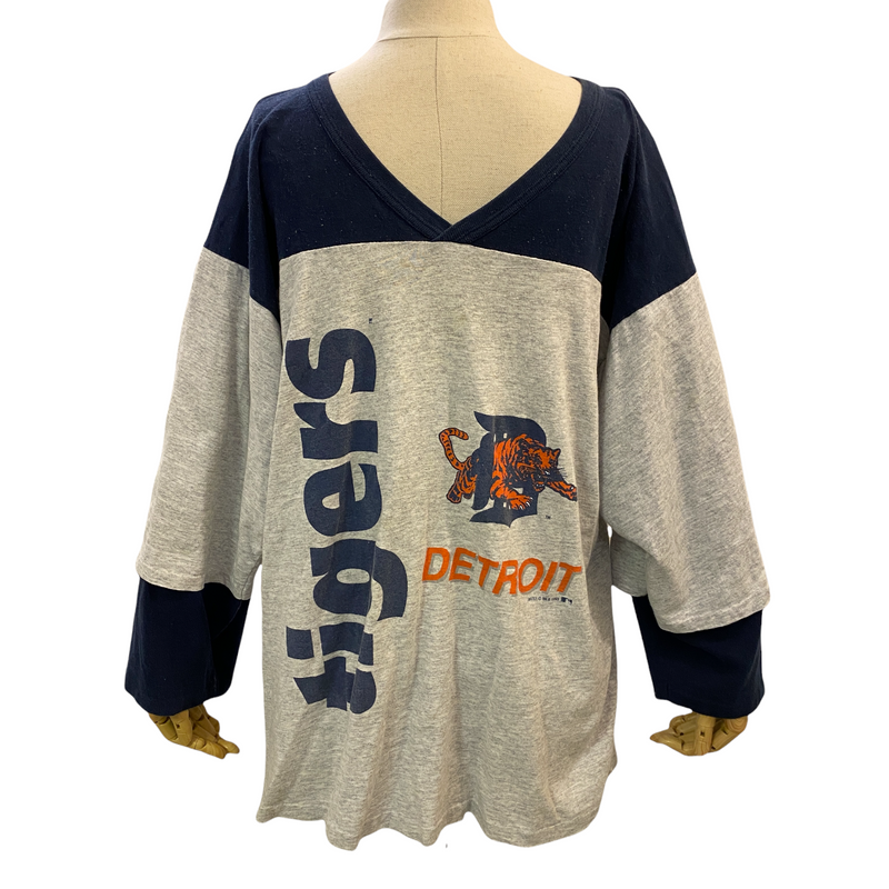 Artex Detroit Tigers MLB Baseball Women's 3/4 Sleeve Vintage 1993 Shirt