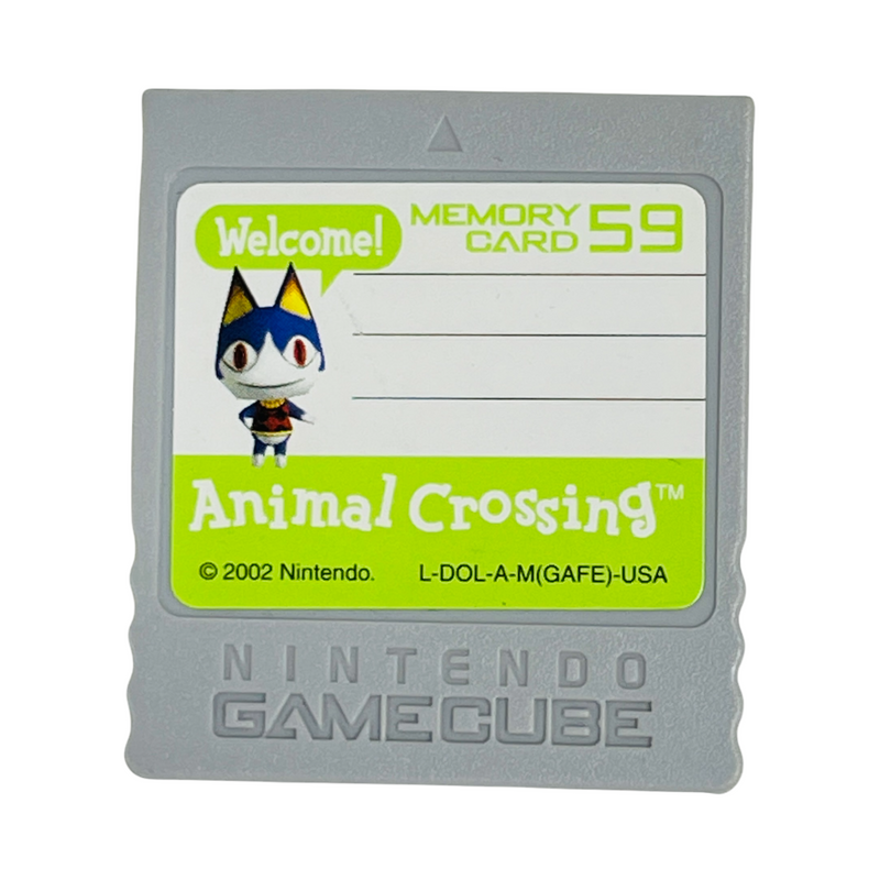 Animal Crossing Nintendo Gamecube Memory Card 59 DOL-008