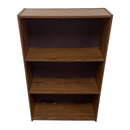 36" Standard Replicated Wood Small 3 Shelf Bookcase
