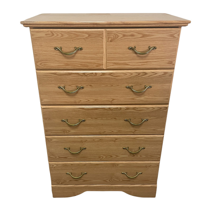 Perdue 5 Drawer Chest Tall Wood Dresser