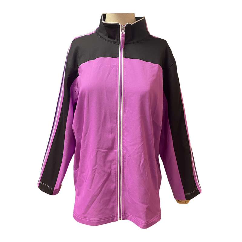 Made For Life Women's Purple Pink Black Light Jacket RN93677