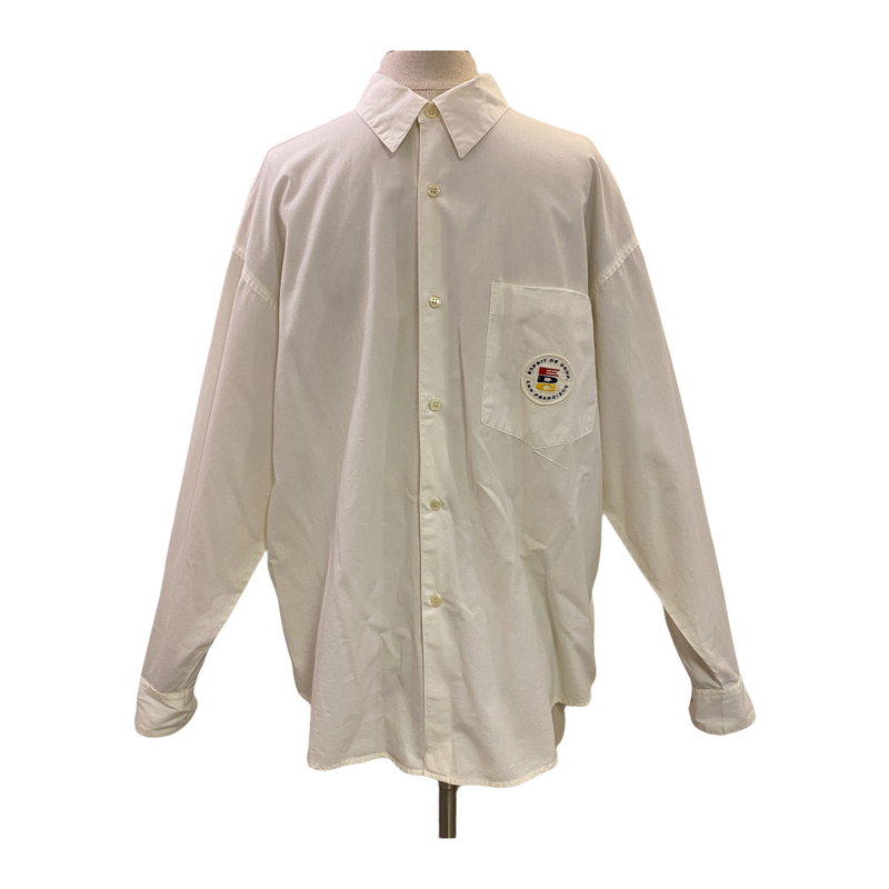 Esprit De Corp. San Francisco Men's Button Down White Collared Long Sleeve Shirt