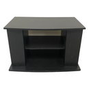 Standard 3 Shelf Black Wood Entertainment TV Stand