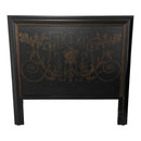 Asian Oriental Style Black Headboard