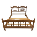 Heywood Wakefield Maple Wood Spindle Headboard & Footboard Full Bed Frame